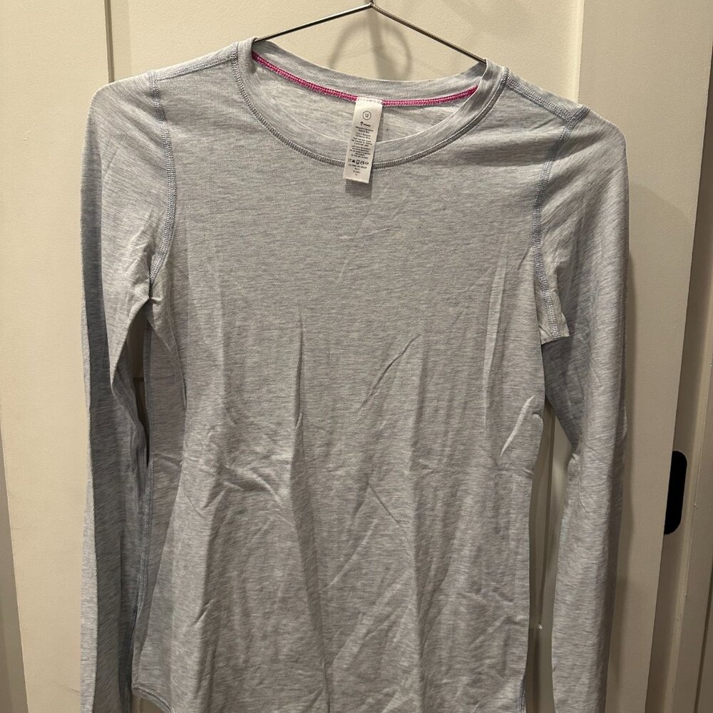 Ivivva Pale Blue Long Sleeve Cotton Tee